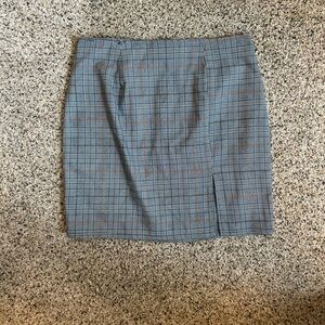 Plaid Gray Skirt
